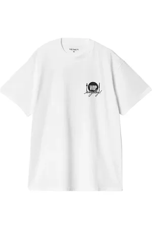 Carhartt Koszulki, Mężczyzna, Biały, S, Bawełna, T-shirt z graficznym nadrukiem z bawełny