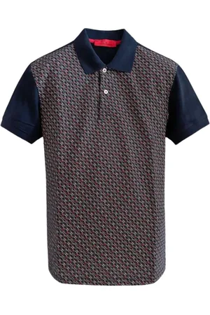 Carolina Herrera Koszulki, Mężczyzna, Wielobarwność, S, Monogram Piqué Polo Shirt