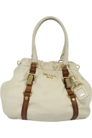 Prada Pre-owned, Kobieta, Beżowy, ONE SIZE, Skóra, Pre-owned Leather prada-bags