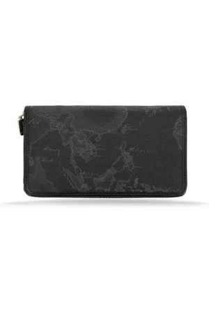 ALVIERO MARTINI 1A CLASSE Akcesoria, Kobieta, Czarny, ONE SIZE, Portfel damski z motywem geo