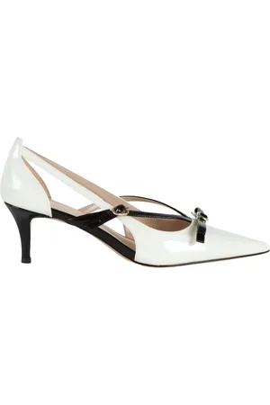 Twin-Set Buty, Kobieta, Beżowy, 37 EU, Lakierowane Dekoltowane z Kokardą