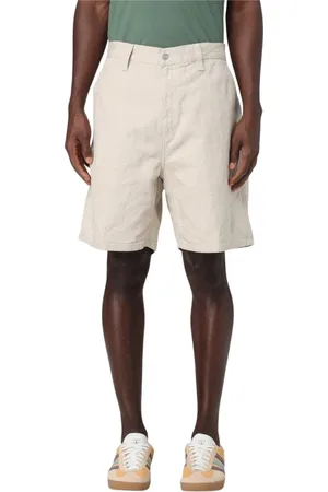 Carhartt Szorty, Mężczyzna, Beżowy, M, Szorty Regular Fit z Lnu