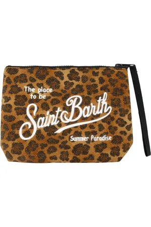 MC2 SAINT BARTH Torebki, Kobieta, brązowy, ONE SIZE, Stylowa torba z haftowanym logo