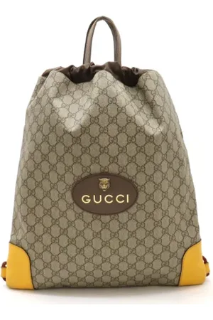 Gucci Pre-owned, Kobieta, Beżowy, ONE SIZE, Skóra, Pre-owned Canvas shoulder-bags