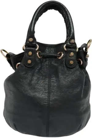 Balenciaga Pre-owned, Kobieta, Czarny, ONE SIZE, Skóra, Pre-owned Skórzane torebki