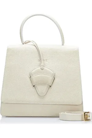 Loewe Pre-owned, Kobieta, Beżowy, ONE SIZE, Skóra, Pre-owned Skórzane torebki