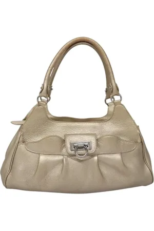 Salvatore Ferragamo Pre-owned, Kobieta, Żółty, ONE SIZE, Skóra, Pre-owned Skórzane torebki