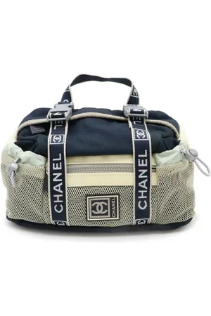 CHANEL Pre-owned, Kobieta, Niebieski, ONE SIZE, Nylon, Pre-owned Canvas handbags