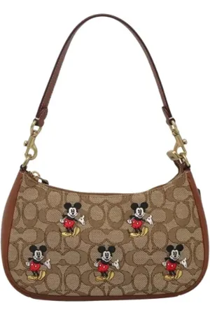 Coach Pre-owned, Kobieta, Beżowy, ONE SIZE, Pre-owned Canvas handbags