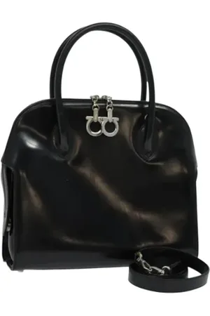 Salvatore Ferragamo Pre-owned, Kobieta, Czarny, ONE SIZE, Skóra, Pre-owned Skórzane torebki