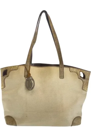 Cartier Pre-owned, Kobieta, Beżowy, ONE SIZE, Skóra, Pre-owned Leather totes