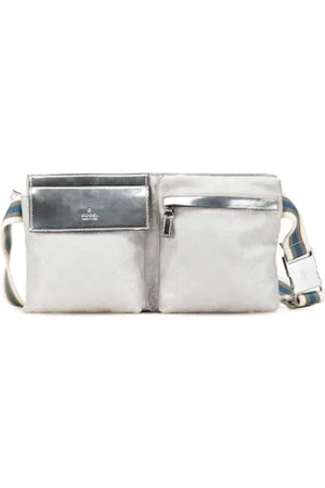 Gucci Pre-owned, Kobieta, Szary, ONE SIZE, Pre-owned Canvas crossbody-bags