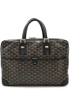 GOYARD Pre-owned, Mężczyzna, Czarny, ONE SIZE, Skóra, Pre-owned Canvas briefcases