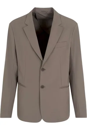 Emporio Armani Kurtki, Mężczyzna, brązowy, M, Brązowy blezer z eleganckim wyglądem