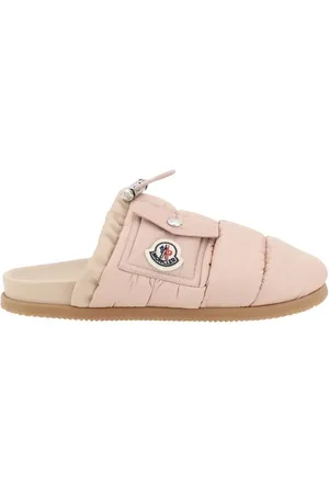 Moncler Buty, Kobieta, Różowy, 37 EU, Pikowane Kapcie z Kieszenią