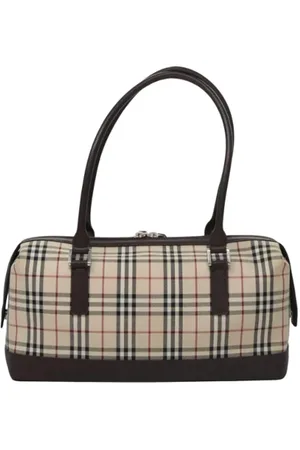Burberry Pre-owned, Kobieta, Beżowy, ONE SIZE, Skóra, Pre-owned Canvas handbags