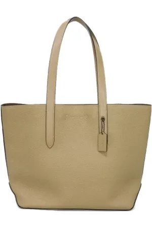 Coach Pre-owned, Kobieta, Beżowy, ONE SIZE, Skóra, Pre-owned Skórzane torebki