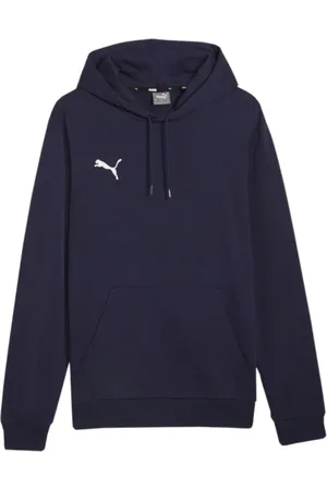 PUMA Bluzy, Mężczyzna, Niebieski, L, Klasyczny Sweter z Kapturem