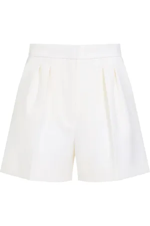 Max Mara Szorty, Kobieta, Biały, XS, Wełna, Bermuda Lana Shorts