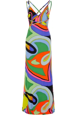 Moschino Sukienki, Kobieta, Wielobarwność, S, Wielokolorowa Sukienka z Wycięciem