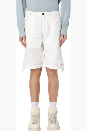 C.P. Company Szorty, Mężczyzna, Biały, XS, Białe Cargo Shorts