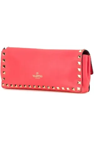 VALENTINO Pre-owned, Kobieta, Różowy, ONE SIZE, Skóra, Pre-owned Leather clutches