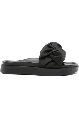 INUIKII Buty, Kobieta, Czarny, 36 EU, Skóra, Klapki Fjord Flower
