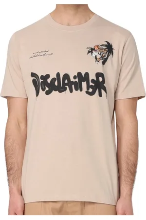 DISCLAIMER Koszulki, Mężczyzna, Beżowy, S, Bawełna, Urban Jersey Safari Styl Koszulka