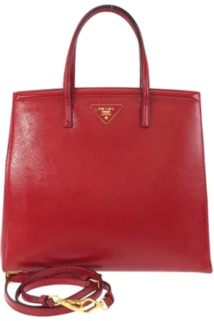 Prada Pre-owned, Kobieta, Czerwony, ONE SIZE, Skóra, Pre-owned Leather totes
