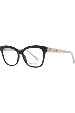 Emilio Pucci Akcesoria, Kobieta, Czarny, ONE SIZE, Czarne Okulary Optyczne Damskie Kwadratowy Styl