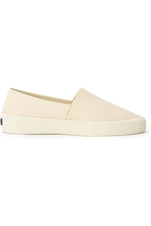 FEAR OF GOD Buty, Mężczyzna, Beżowy, 44 EU, Beżowe Skórzane Mokasyny Slip On