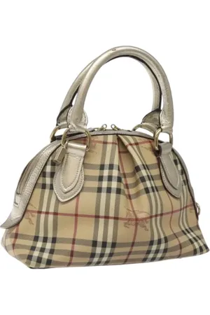 Burberry Pre-owned, Kobieta, Beżowy, ONE SIZE, Skóra, Pre-owned Skórzane torebki