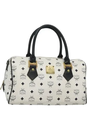 MCM Pre-owned, Kobieta, Biały, ONE SIZE, Skóra, Pre-owned Skórzane torebki