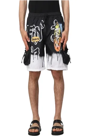 DISCLAIMER Szorty, Mężczyzna, Wielobarwność, M, Stylowe Cargo Shorts z Kieszeniami