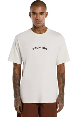 Dickies Koszulki, Mężczyzna, Beżowy, S, T-shirt z krótkim rękawem na zewnątrz
