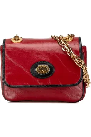 Gucci Pre-owned, Kobieta, Czerwony, ONE SIZE, Skóra, Pre-owned Leather crossbody-bags