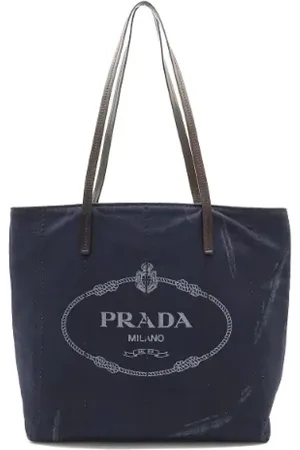Prada Pre-owned, Kobieta, Niebieski, ONE SIZE, Denim, Pre-owned Denim totes