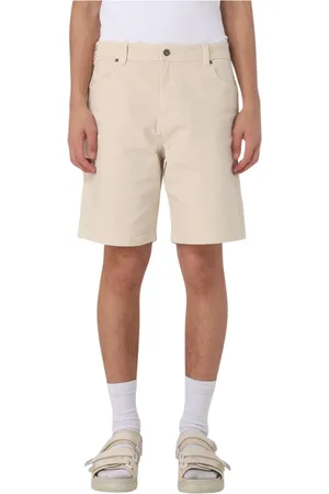 Dickies Szorty, Mężczyzna, Beżowy, W32, Casual Żółto-Kremowe Szorty