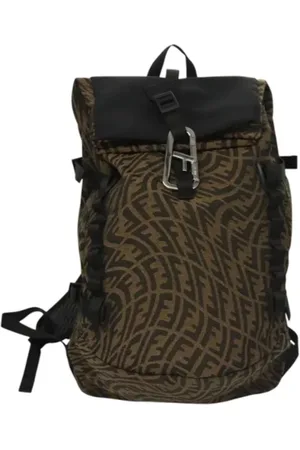 Fendi Pre-owned, Kobieta, brązowy, ONE SIZE, Pre-owned Canvas backpacks