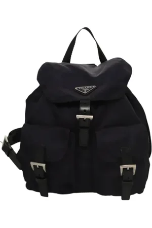 Prada Pre-owned, Kobieta, Fioletowy, ONE SIZE, Nylon, Pre-owned Nylon backpacks