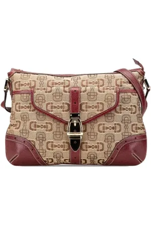 Gucci Pre-owned, Kobieta, Beżowy, ONE SIZE, Skóra, Pre-owned Canvas crossbody-bags