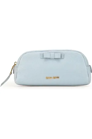 Miu Miu Pre-owned, Kobieta, Niebieski, ONE SIZE, Skóra, Pre-owned Leather pouches