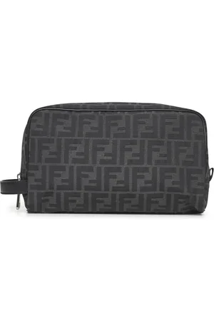 Fendi Torebki, Mężczyzna, Szary, ONE SIZE, Elegancka Czarna Torebka Materiałowa