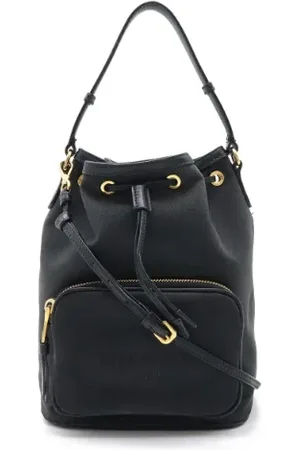 Prada Pre-owned, Kobieta, Czarny, ONE SIZE, Skóra, Pre-owned Canvas handbags