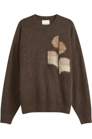Isabel Marant Swetry, Mężczyzna, brązowy, M, Stylowy Sweter Pull Drany