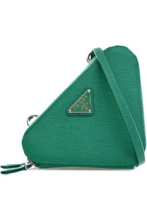 Prada Pre-owned, Kobieta, Zielony, ONE SIZE, Skóra, Pre-owned Leather prada-bags