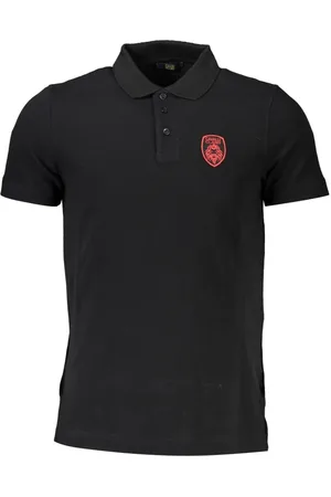Roberto Cavalli Koszulki, Mężczyzna, Czarny, S, Czarna Koszulka Polo Mężczyźni
