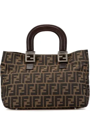 Fendi Pre-owned, Kobieta, brązowy, ONE SIZE, Pre-owned Canvas totes