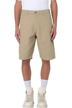 Dickies Szorty, Mężczyzna, Beżowy, W34, Trwałe szorty użytkowe na casualowe wyjścia