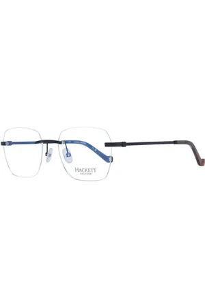Hackett Akcesoria, unisex, Czarny, ONE SIZE, Czarne Metalowe Okulary Bezramkowe Kwadratowy Styl